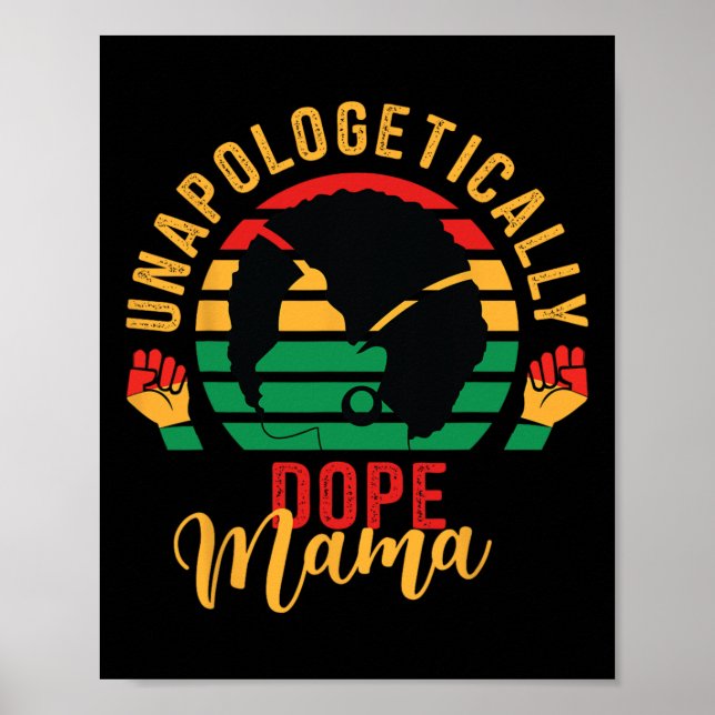 Poster História Africana do Mês Negro da Droga sem descul (Frente)