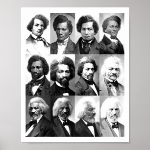 Poster História Afro-Americana Frederick Dougl Camiseta P