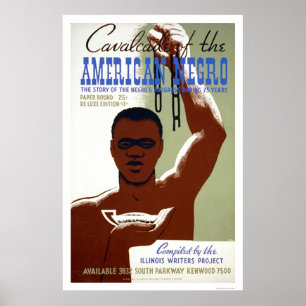 Pôster História americana do negro WPA 1940