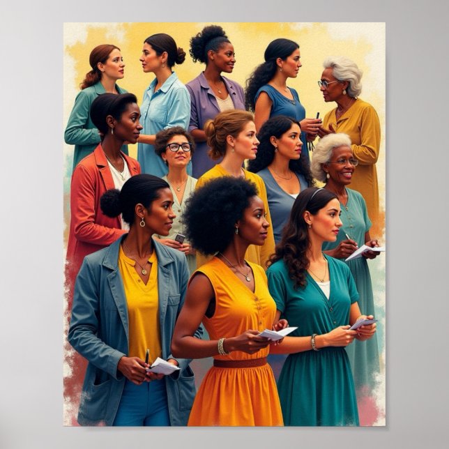 Poster História das mulheres (Frente)