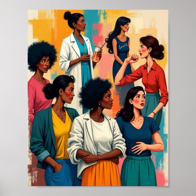 Poster História das mulheres (Frente)