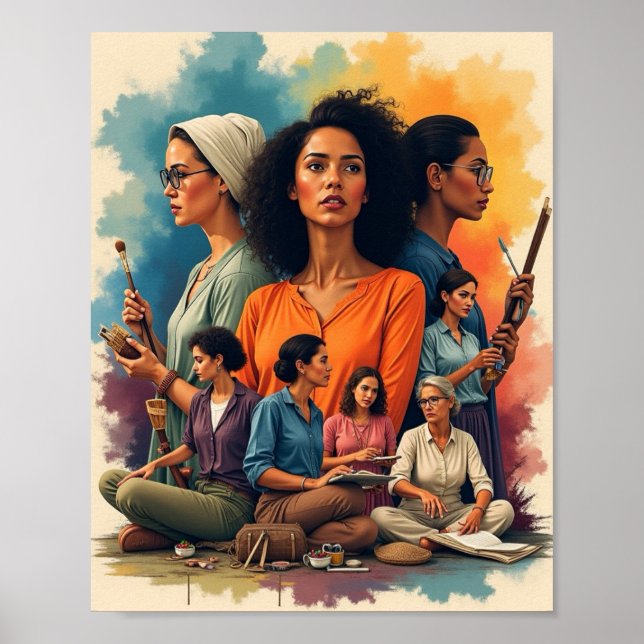 Poster História das mulheres (Frente)