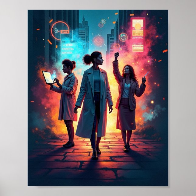 Poster História das mulheres (Frente)