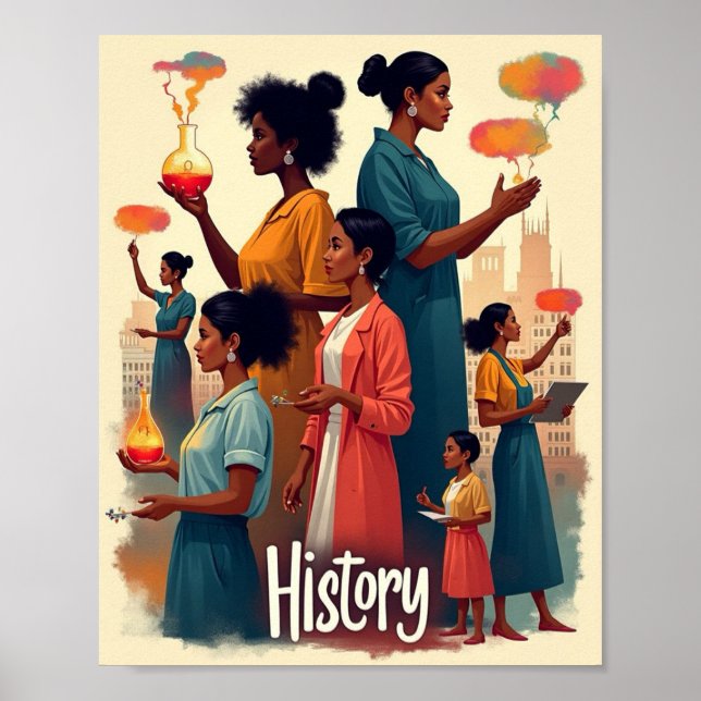 Poster História das mulheres (Frente)