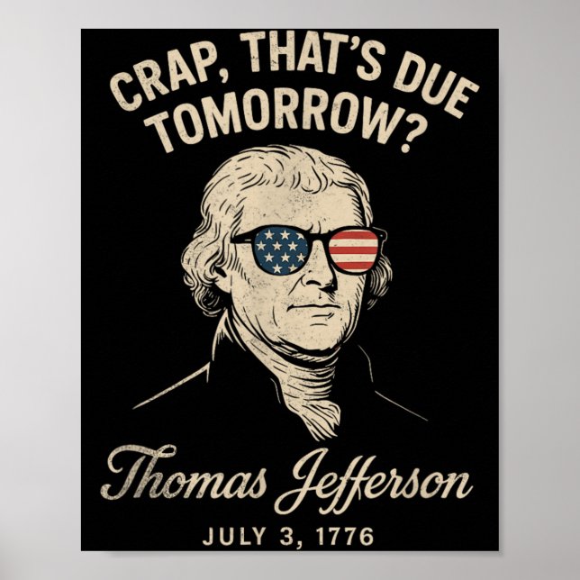 Poster História Divertida Thomas Jefferson 3 de julho de  (Frente)