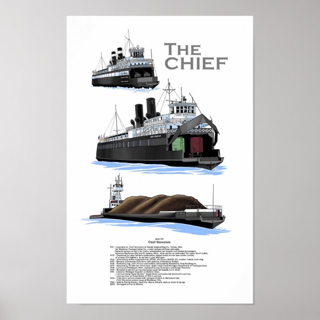 Poster História do Chefe do ferry-boat dos Lagos excelent (Frente)