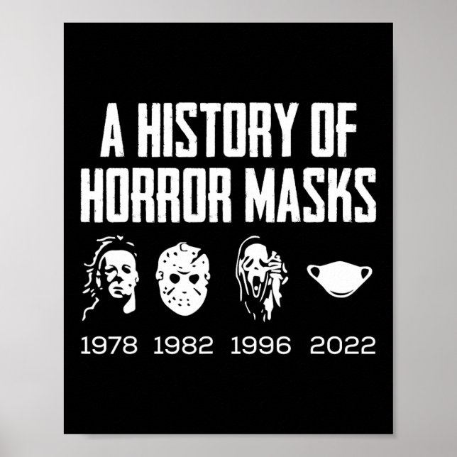 Poster História Do Horror Máscaras Preguiçosas Fac Figuri (Frente)