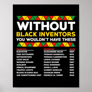Poster História dos Inventores Negros Esquecidos História
