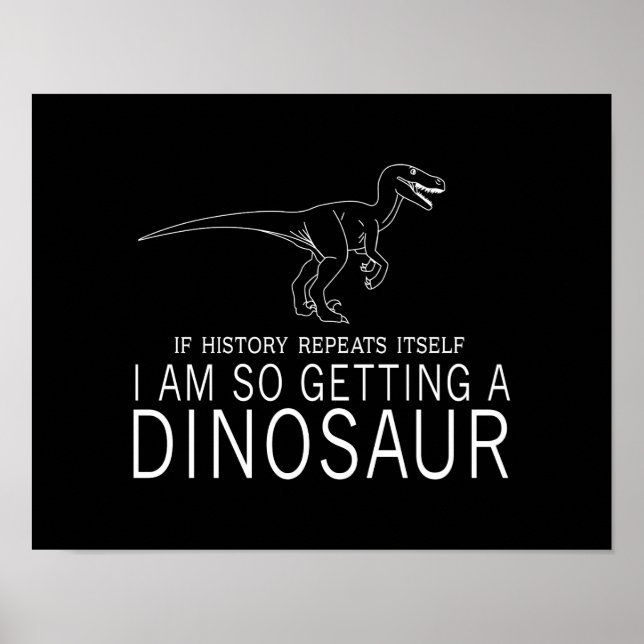 Poster História e Dinossauros (Frente)