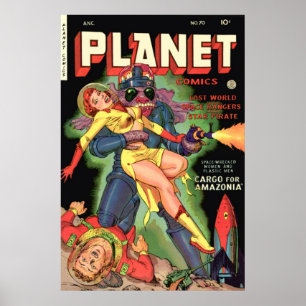 Poster História em quadrinhos nenhuns do planeta 70