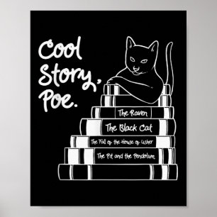 Poster História Fria Gato Negro Gato Edgar Allan Poe