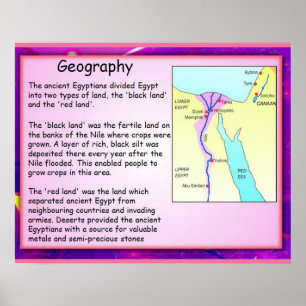 Pôster História, geografia de Egipto antigo