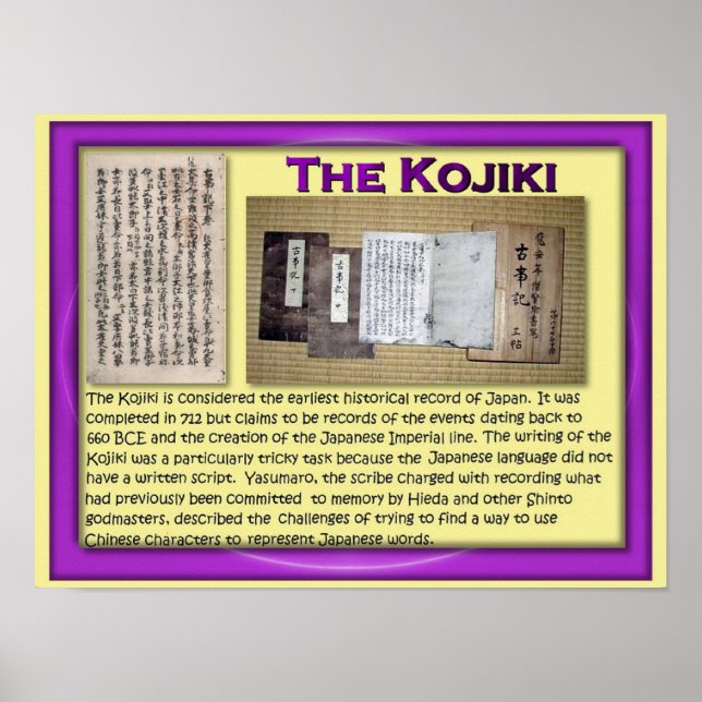 Pôster História, Japão, Kojiki (Frente)