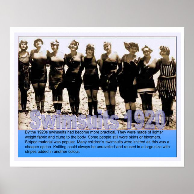 Pôster História, Lado da costa, maiôs em 1920 (Frente)