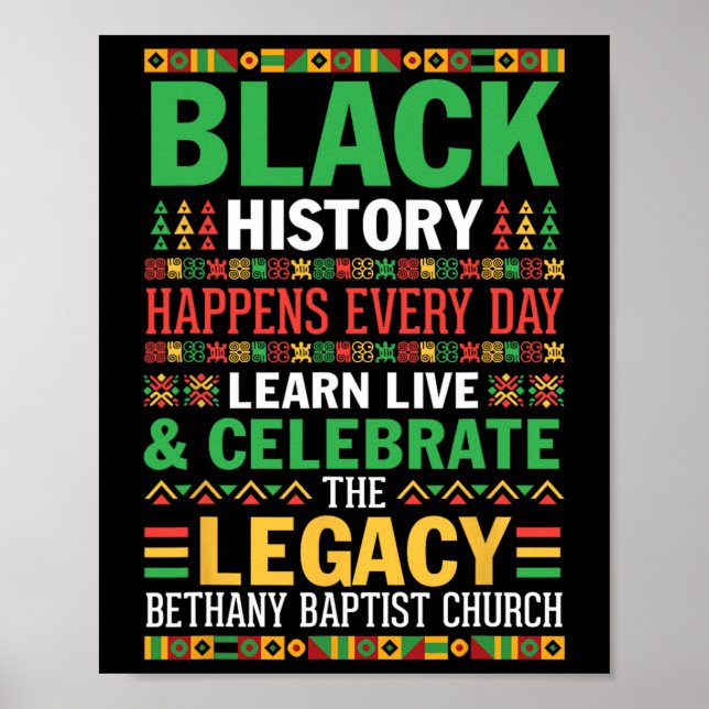 Poster História Negra Acontece Todos os Dias Aprenda Viva (Frente)
