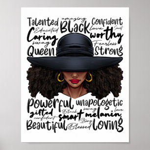 Poster História Negra Africana Senhoras Afro-Americanas J