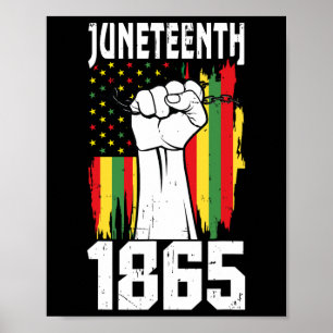 Poster História Negra Afro-Americana 1865 1 de junho