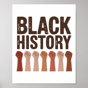 Poster História Negra Americano Africano Orgulhoso Afro P