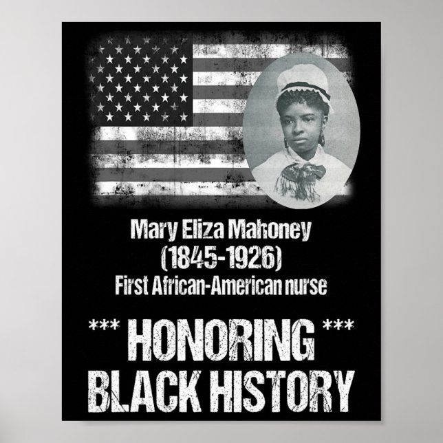 Poster História Negra Apresentando 1rua Enfermeira Afro-A (Frente)