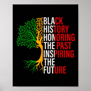 Poster História Negra de Árvore Negra É Histo Americano