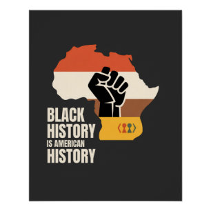 Pôster História Negra É Cultura Herança Americana