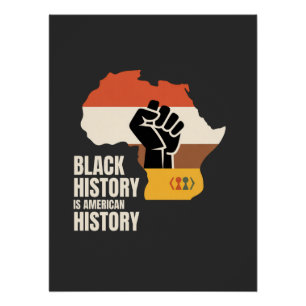 Pôster História Negra É Cultura Herança Americana