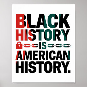 Poster História Negra É História Americana - África Ameri
