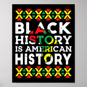 Poster História Negra É História Americana África Patriót