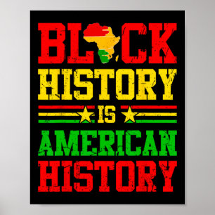Poster História Negra É História Americana Afro-Americana