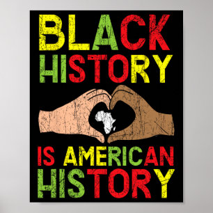 Poster História Negra É História Americana Afro-Americana
