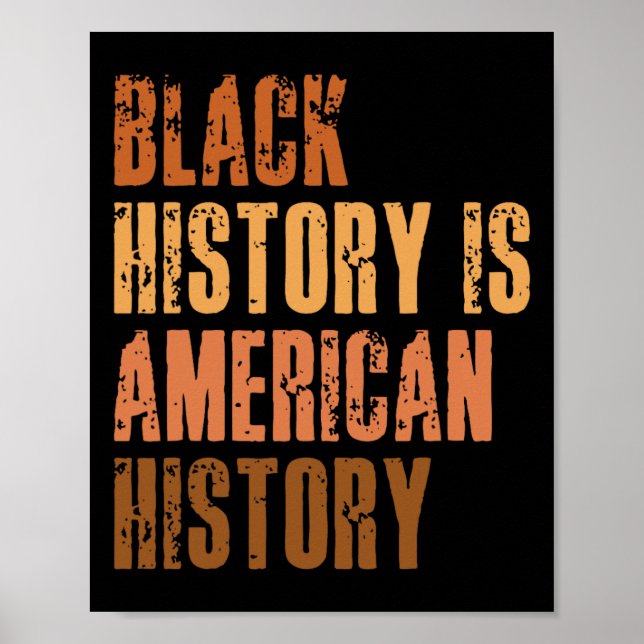 Poster História Negra É História Americana Bhm African Me (Frente)