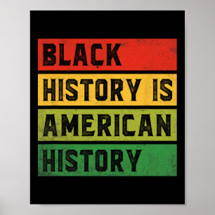 Poster História Negra É História Americana Bhm Prid Afric