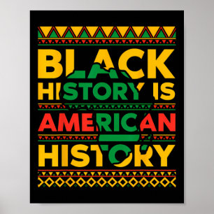 Poster História Negra É História Americana Mês da Históri