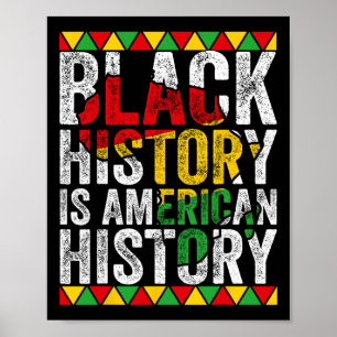 Poster História Negra É História Americana Patriótica Áfr