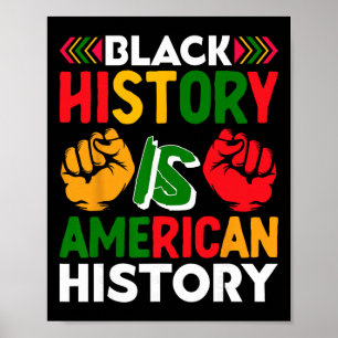 Poster História Negra É História Americana Patriótica Áfr