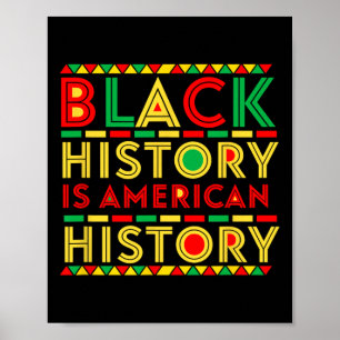 Poster História Negra É História Americana Patriótica Áfr