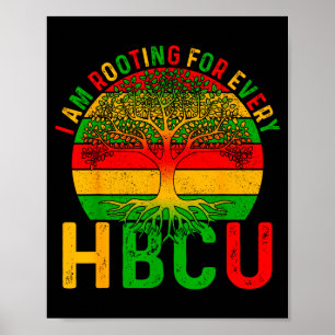 Poster História Negra Estou Torcendo Por Todo Hbcu Homens