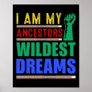 Poster História Negra Eu Sou o Sonho Mais Selvagem dos Me