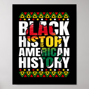 Poster História Negra Herança Mês Cultura Americana Afric
