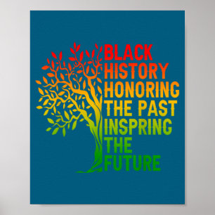 Poster História negra homenageando o passado orgulho afri