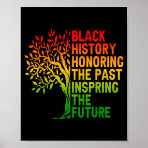 Poster História negra homenageando o passado orgulho afri