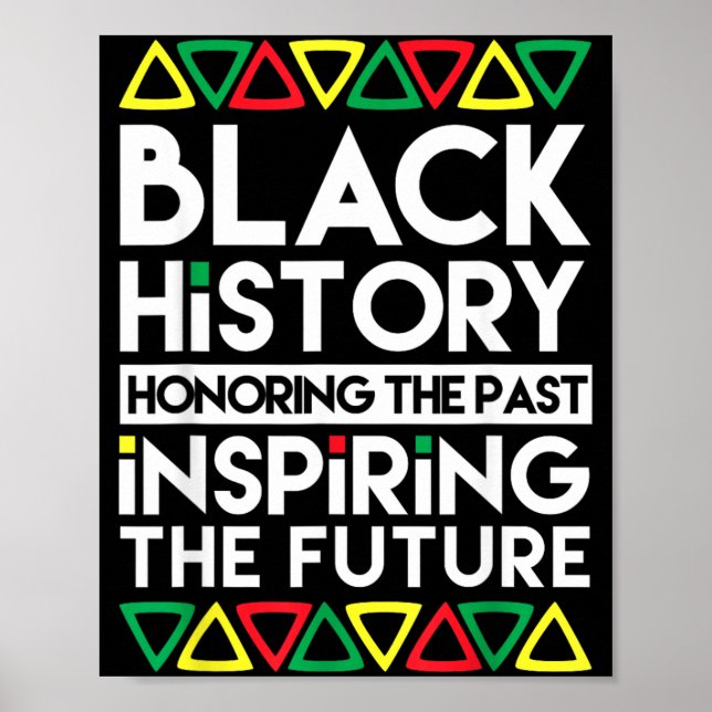 Poster História Negra Honrando o Passado Inspirando O (Frente)