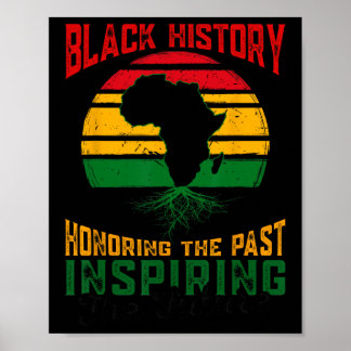 Poster História Negra Honrando O Passado Inspirando O Fut