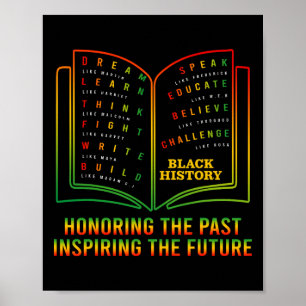 Poster História Negra Honrando o Passado Inspirando o Fut