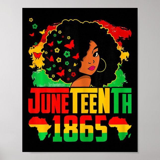 Poster História Negra Juneteenth É Meu Dia Da Independênc (Frente)
