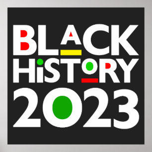 Poster História Negra Mês 2023 Melanin Sista Bruh Love