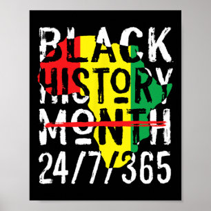 Poster História Negra Mês 247365 África Mapa Melanina 202