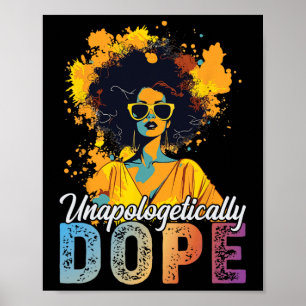 Poster História Negra Mês Afro-Americano Indesculpável