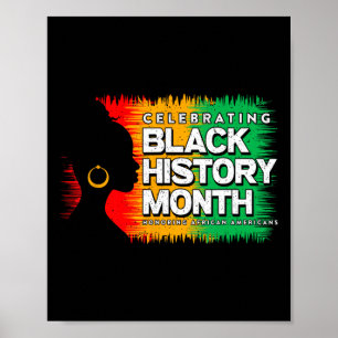 Poster História Negra Mês Afro-Americano Junteen