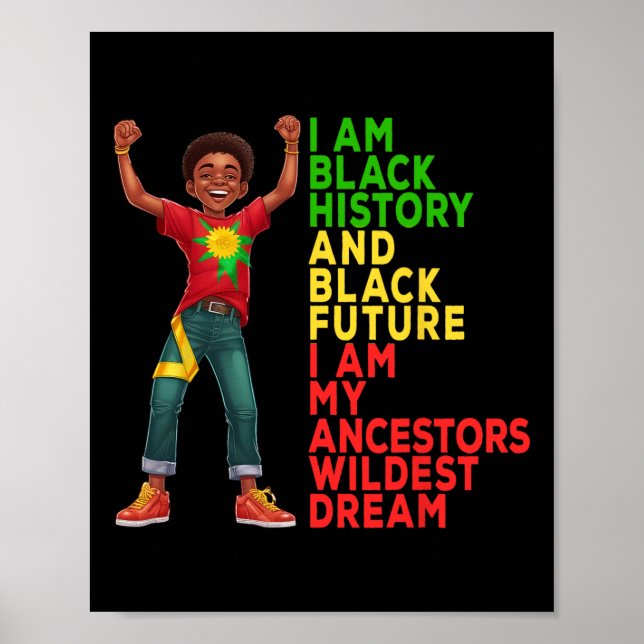 Poster História Negra Mês Décimo Junto Dia da Independênc (Frente)